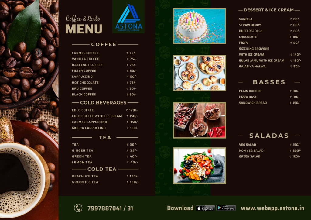 Coffee Menu